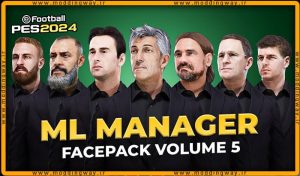 فیس پک New Facepack ML Manager V5 برای PES 2021