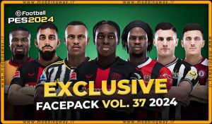 فیس پک New Facepack V37 Season 2023/24 برای PES 2021