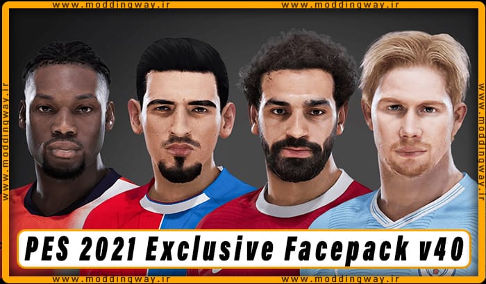 فیس پک New Facepack V40 Season 2023/24 برای PES 2021