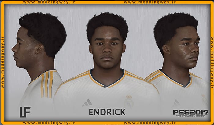 فیس Endrick برای PES 2017 - آپدیت 19 اسفند 1402