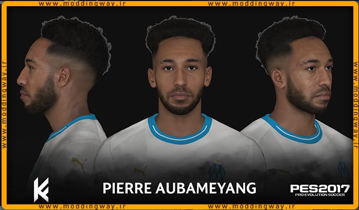 فیس Pierre Aubameyang برای PES 2017 - آپدیت 19 اسفند 1402