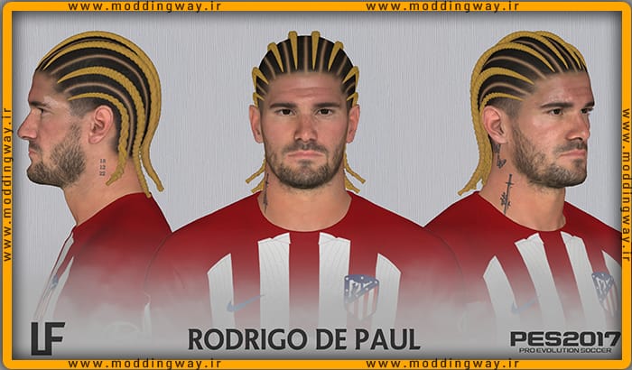 فیس Rodrigo De Paul برای PES 2017 - آپدیت 16 اسفند 1402