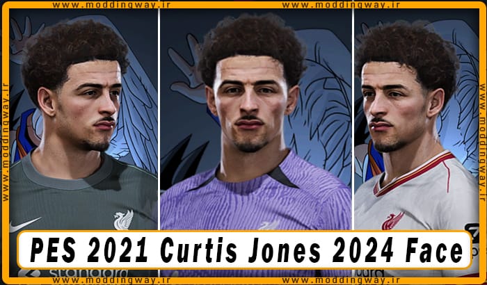 فیس Curtis Jones برای PES 2021 - آپدیت 20 اسفند 1402