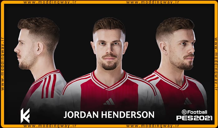فیس Jordan Henderson برای PES 2021 - آپدیت 15 اسفند 1402