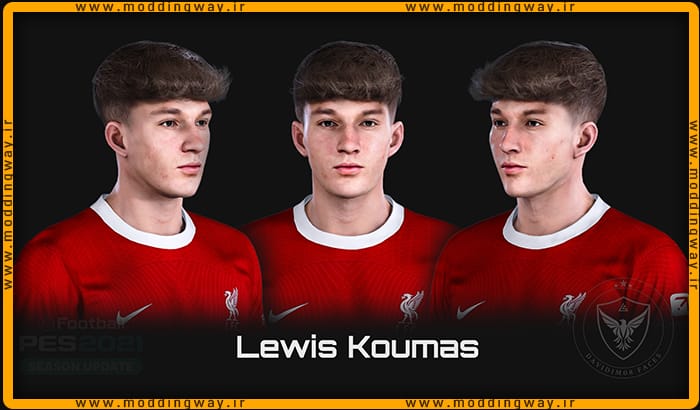 فیس Lewis Koumas برای PES 2021