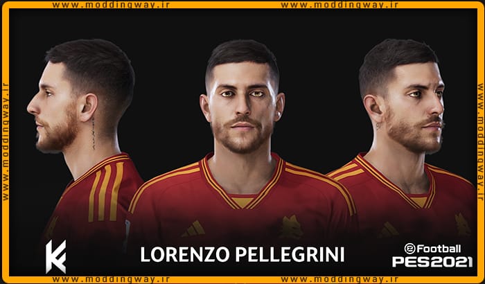 فیس Lorenzo Pellegrini برای PES 2021 - آپدیت 13 اسفند 1402 | مودینگ وی