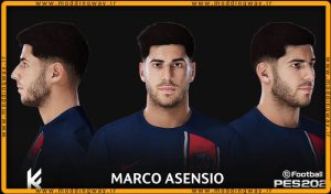 فیس Marco Asensio برای PES 2021 - آپدیت 12 اسفند 1402