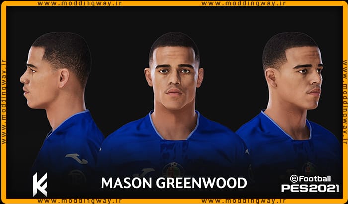 فیس Mason Greenwood برای PES 2021 - آپدیت 14 اسفند 1402