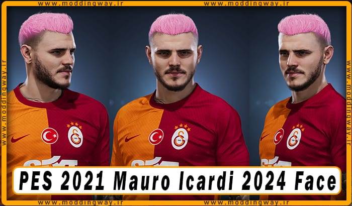 فیس Mauro Icardi برای PES 2021 - آپدیت 21 اسفند 1402