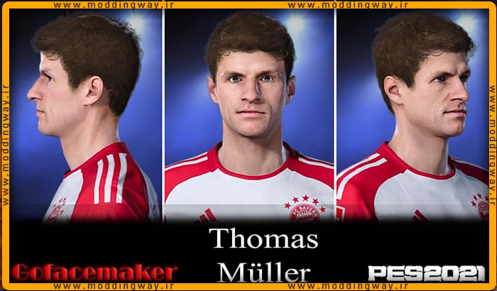 فیس Thomas Müller برای PES 2021