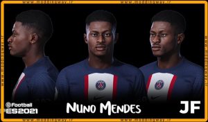 فیس Nuno Mendes برای PES 2021