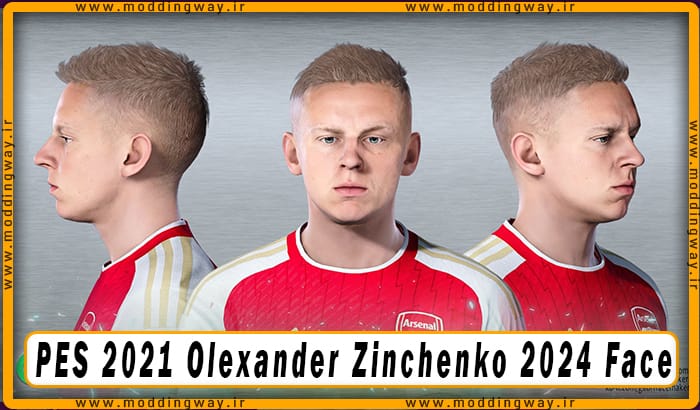 فیس Olexander Zinchenko برای PES 2021 - آپدیت 14 اسفند 1402