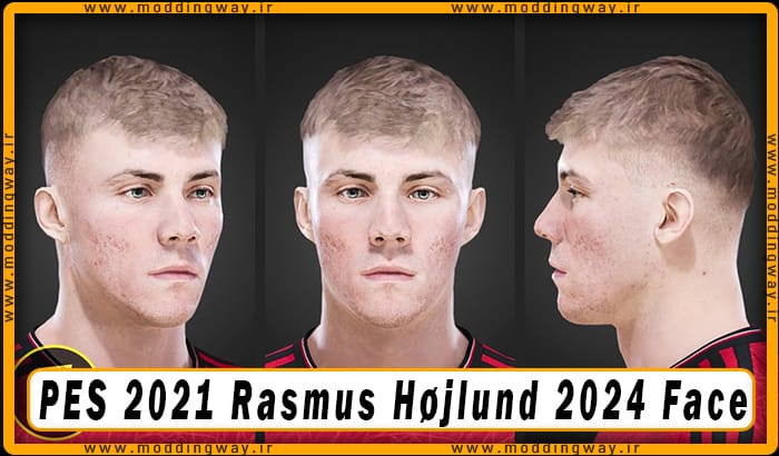 فیس Rasmus Højlund برای PES 2021 - آپدیت 5 فروردین 1403