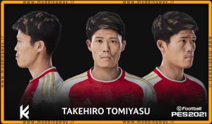 فیس Tomiyasu Takehiro برای PES 2021 - آپدیت 13 اسفند 1402