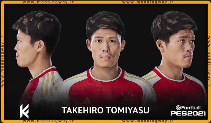 فیس Tomiyasu Takehiro برای PES 2021 - آپدیت 13 اسفند 1402