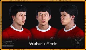 فیس Wataru Endo برای PES 2021 - آپدیت 26 اسفند 1402