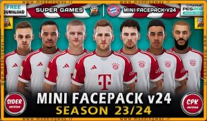فیس پک Bayern Munich 2023-2024 برای PES 2021