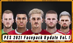 فیس پک Facepack Update Vol. 1 برای PES 2021