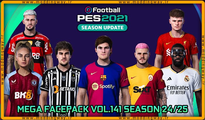 فیس پک new season 23/24 v141 برای PES 2021