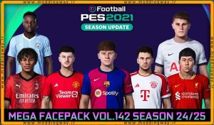 فیس پک new season 23/24 v142 برای PES 2021
