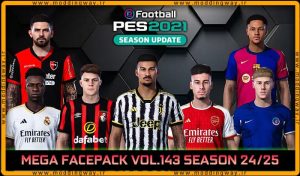 فیس پک new season 23/24 v143 برای PES 2021