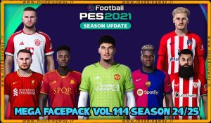 فیس پک new season 23/24 v144 برای PES 2021