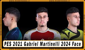 فیس Gabriel Martinelli برای PES 2021 - آپدیت 5 فروردین 1403