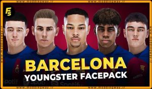 فیس پک Barcelona Youngster برای PES 2021