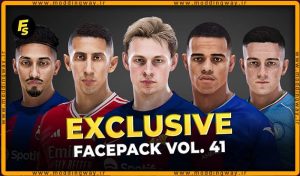 فیس پک New Facepack V41 Season 2023/24 برای PES 2021