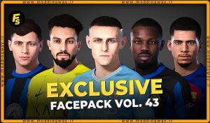فیس پک New Facepack V43 Season 2023/24 برای PES 2021