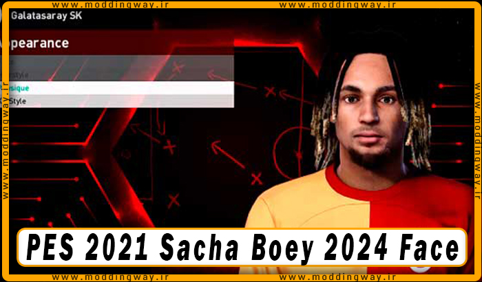 فیس Sacha Boey برای PES 2021 - آپدیت 13 اسفند 1402