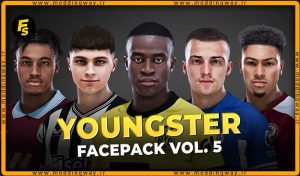 فیس پک Youngster Facepack 2024 v5 برای PES 2021