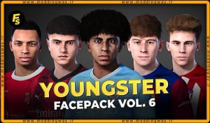 فیس پک Youngster Facepack 2024 v6 برای PES 2021
