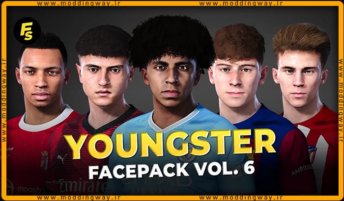 فیس پک Youngster Facepack 2024 v6 برای PES 2021