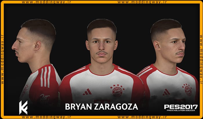 فیس Bryan Zaragoza برای PES 2017