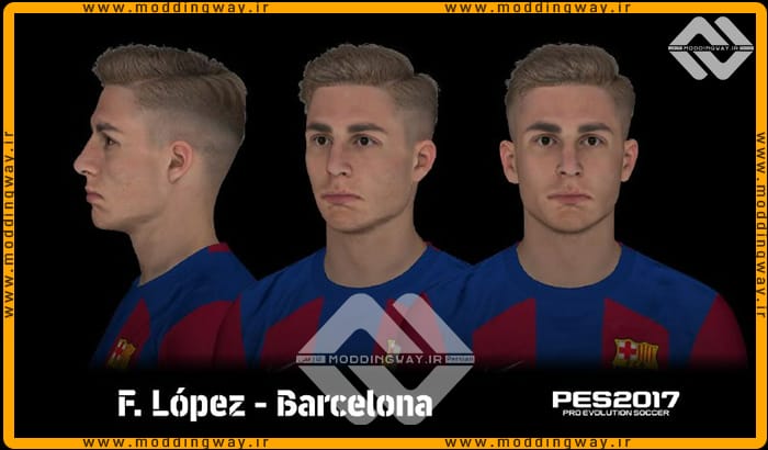 فیس Fermin Lopez برای PES 2017 - آپدیت 8 اردیبهشت 1403
