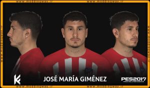 فیس José Giménez برای PES 2017