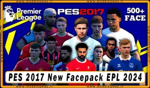 فیس پک Facepack EPL 2024 برای PES 2017