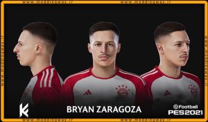 فیس Bryan Zaragoza برای PES 2021