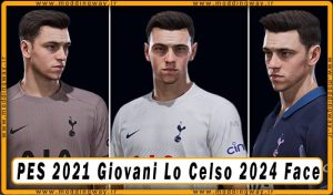 فیس Giovani Lo Celso برای PES 2021 - آپدیت 19 فروردین 1403