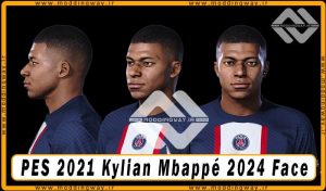 فیس Kylian Mbappé برای PES 2021 - آپدیت 2 اردیبهشت 1403