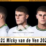 فیس Micky van de Ven برای PES 2021 - آپدیت 7 اردیبهشت 1403