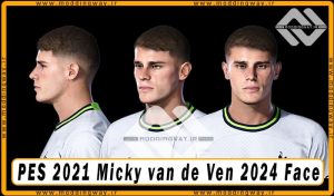 فیس Micky van de Ven برای PES 2021 - آپدیت 7 اردیبهشت 1403