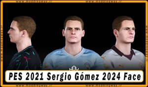 فیس Sergio Gómez برای PES 2021 - آپدیت 14 فروردین 1403