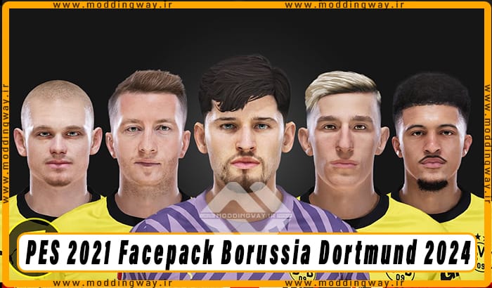 فیس پک Borussia Dortmund 2024 برای PES 2021