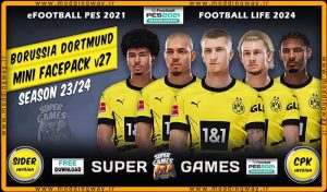 فیس پک Borussia Dortmund 2024 برای PES 2021