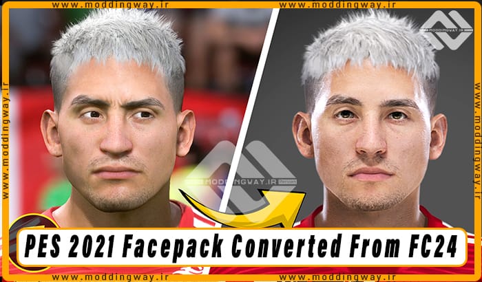 فیس پک Converted From FC24 برای PES 2021