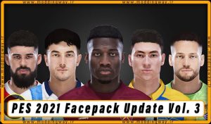 فیس پک Facepack Update Vol. 3 برای PES 2021