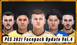 فیس پک Facepack Update Vol. 4 برای PES 2021