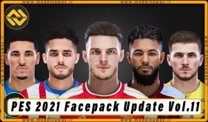 فیس پک Facepack Update Vol.11 برای PES 2021